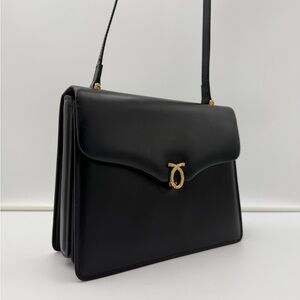 LAUNER LONDON • Black ROYALE 23 Bag • Royal Warrant H.M. QUEEN • Made in ENGLAND
